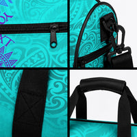 Personalized Polynesian 60th Birthday Island Life Since 1966 Duffle Bag Vibrant Tribal Tattoo Ocean Sunset Pattern TS04 - Polynesian Pride