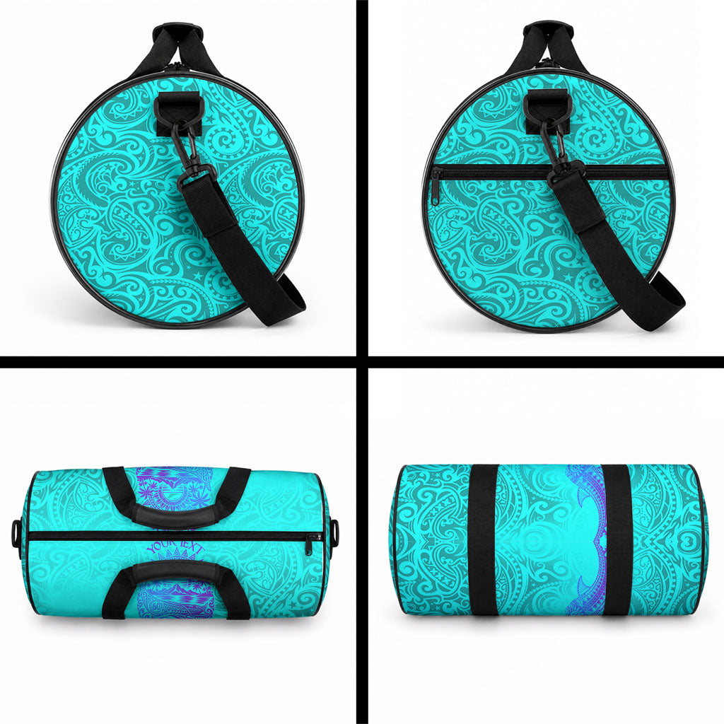 Personalized Polynesian 60th Birthday Island Life Since 1966 Duffle Bag Vibrant Tribal Tattoo Ocean Sunset Pattern TS04 - Polynesian Pride