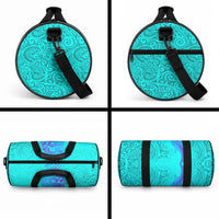 Personalized Polynesian 60th Birthday Island Life Since 1966 Duffle Bag Vibrant Tribal Tattoo Ocean Sunset Pattern TS04 - Polynesian Pride