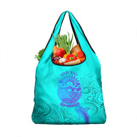 Personalized Polynesian 60th Birthday Island Life Since 1966 Grocery Bag Vibrant Tribal Tattoo Ocean Sunset Pattern TS04 1-pack One Size Blue Purple - Polynesian Pride