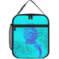 Personalized Polynesian 60th Birthday Island Life Since 1966 Lunch Bag Vibrant Tribal Tattoo Ocean Sunset Pattern TS04 10.2 × 8.3 × 4.3 inch Blue Purple - Polynesian Pride