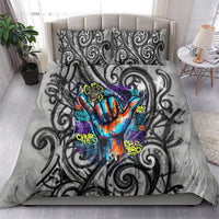 Chur Bro Shaka Sign Bedding Set New Zealand Koru Colorful Graffiti Splash TS04 - Polynesian Pride