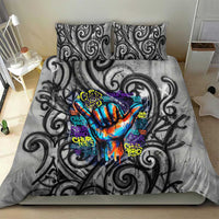 Chur Bro Shaka Sign Bedding Set New Zealand Koru Colorful Graffiti Splash TS04 - Polynesian Pride