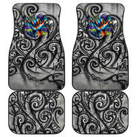 Chur Bro Shaka Sign Car Mats New Zealand Koru Colorful Graffiti Splash
