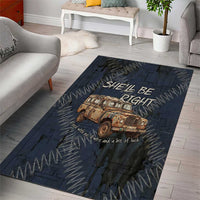 New Zealand She’ll Be Right Area Rug NZ Slang No. 8 Wire Map Pattern TS04 - Polynesian Pride