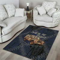 New Zealand She’ll Be Right Area Rug NZ Slang No. 8 Wire Map Pattern TS04 - Polynesian Pride