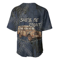New Zealand She’ll Be Right Baseball Jersey NZ Slang No. 8 Wire Map Pattern TS04 - Polynesian Pride