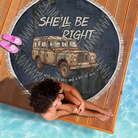 New Zealand She’ll Be Right Beach Blanket NZ Slang No. 8 Wire Map Pattern TS04 - Polynesian Pride