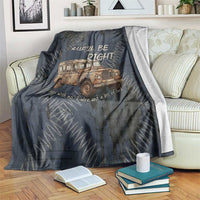 New Zealand She’ll Be Right Blanket NZ Slang No. 8 Wire Map Pattern TS04 Navy Slate - Polynesian Pride