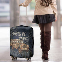New Zealand She’ll Be Right Luggage Cover NZ Slang No. 8 Wire Map Pattern TS04 - Polynesian Pride