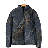 New Zealand She’ll Be Right Padded Jacket NZ Slang No. 8 Wire Map Pattern TS04 - Polynesian Pride