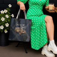 New Zealand She’ll Be Right Tote Bag NZ Slang No. 8 Wire Map Pattern TS04 - Polynesian Pride