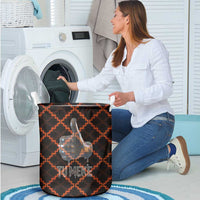 Tu Meke Maori New Zealand Slang Laundry Basket with Glow Neon Step Style