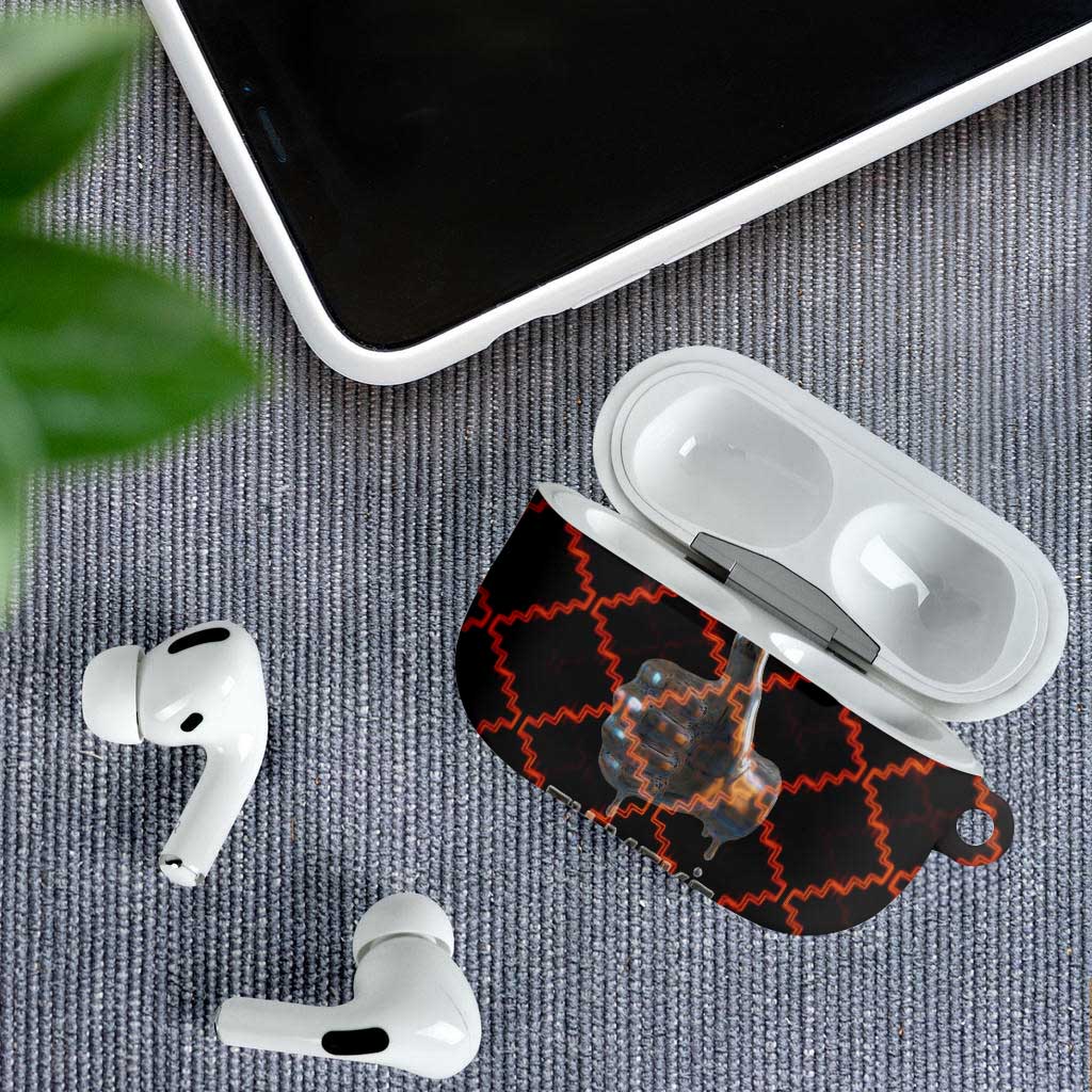 Tu Meke Maori New Zealand Slang AirPods Case with Glow Neon Step Style TS04 - Polynesian Pride