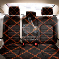 Tu Meke Maori New Zealand Slang Back Car Seat Cover with Glow Neon Step Style