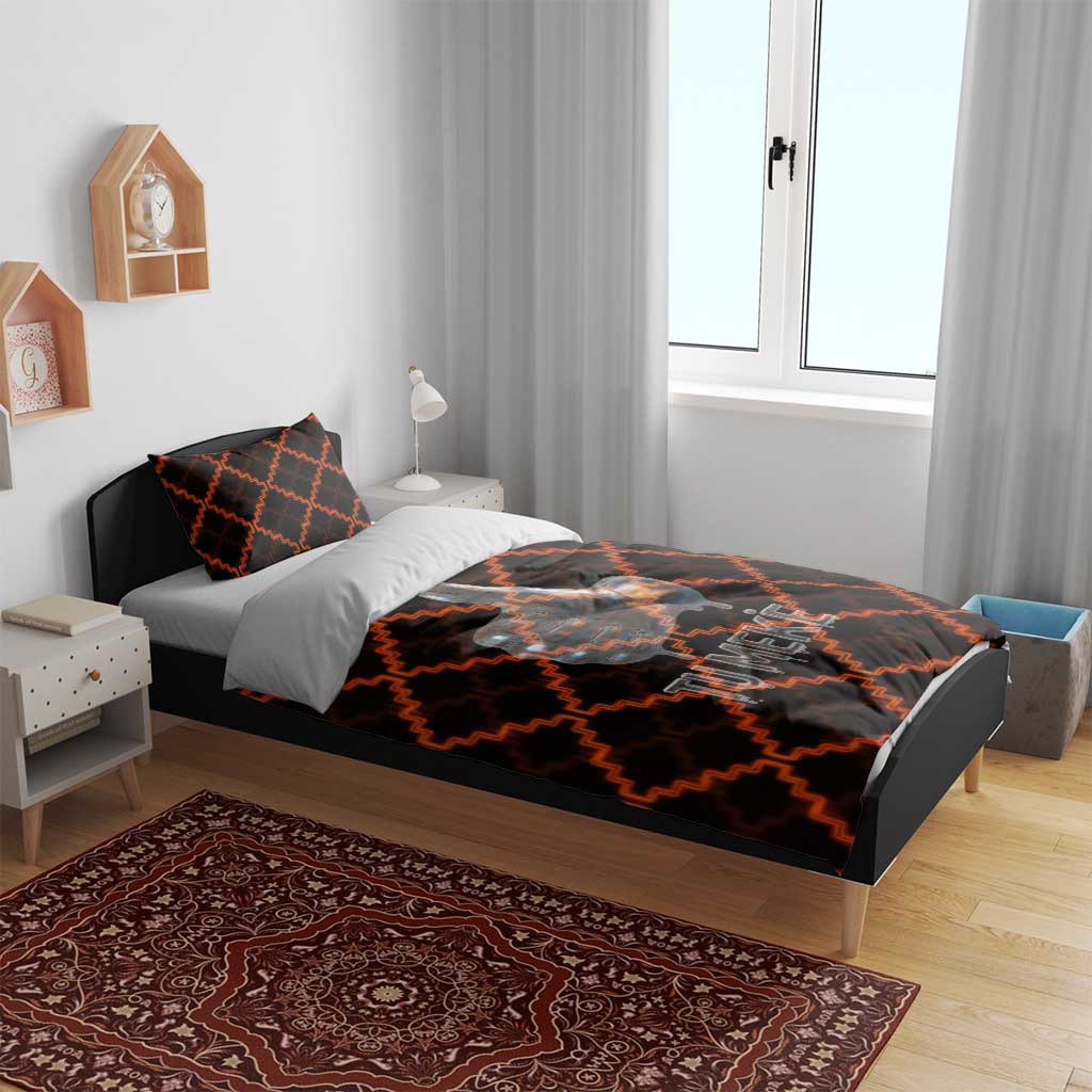 Tu Meke Maori New Zealand Slang Bedding Set with Glow Neon Step Style TS04 - Polynesian Pride