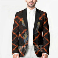 Tu Meke Maori New Zealand Slang Blazer with Glow Neon Step Style
