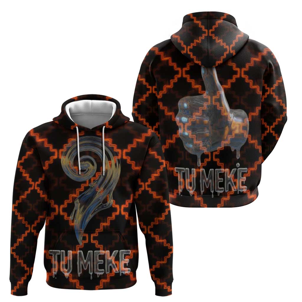 Tu Meke Maori New Zealand Slang Hoodie with Glow Neon Step Style TS04 - Polynesian Pride