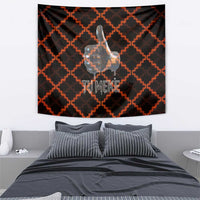 Tu Meke Maori New Zealand Slang Tapestry with Glow Neon Step Style TS04 - Polynesian Pride