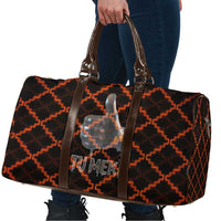 Tu Meke Maori New Zealand Slang Travel Bag with Glow Neon Step Style TS04 - Polynesian Pride