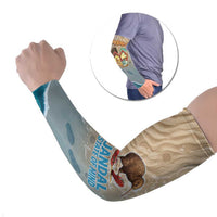 Kiwi Jandal Beach Life Arm Sleeves New Zealand Flip Flops Ocean Wave Surf Style