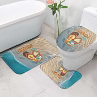 Kiwi Jandal Beach Life Bathroom Set New Zealand Flip Flops Ocean Wave Surf Style