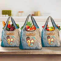 Kiwi Jandal Beach Life Grocery Bag New Zealand Flip Flops Ocean Wave Surf Style