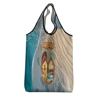 Kiwi Jandal Beach Life Grocery Bag New Zealand Flip Flops Ocean Wave Surf Style