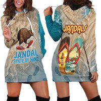 Kiwi Jandal Beach Life Hoodie Dress New Zealand Flip Flops Ocean Wave Surf Style TS04 - Polynesian Pride