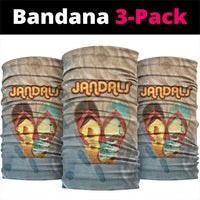 Kiwi Jandal Beach Life Neck Gaiter New Zealand Flip Flops Ocean Wave Surf Style