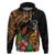 Polynesian Rottweiler Hoodie Polynesian Pattern And Rottweiler TS04 Black - Polynesian Pride