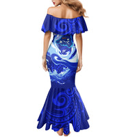 Chuuk Micronesian Roots Mermaid Dress Polynesian Tribal Pattern Hibiscus Flower And Stingray Art