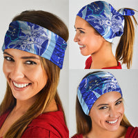 Chuuk Micronesian Roots Neck Gaiter Polynesian Tribal Pattern Hibiscus Flower And Stingray Art