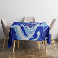 Chuuk Micronesian Roots Tablecloth Polynesian Tribal Pattern Hibiscus Flower And Stingray Art