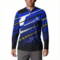 Kosrae Deep Sea Scuba Diving Button Sweatshirt Blue Hole Beneath The Surface Coral Reef Graphic Art