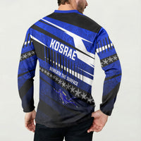 Kosrae Deep Sea Scuba Diving Button Sweatshirt Blue Hole Beneath The Surface Coral Reef Graphic Art