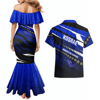 Kosrae Deep Sea Scuba Diving Couples Matching Mermaid Dress and Hawaiian Shirt Blue Hole Beneath The Surface Coral Reef Graphic Art
