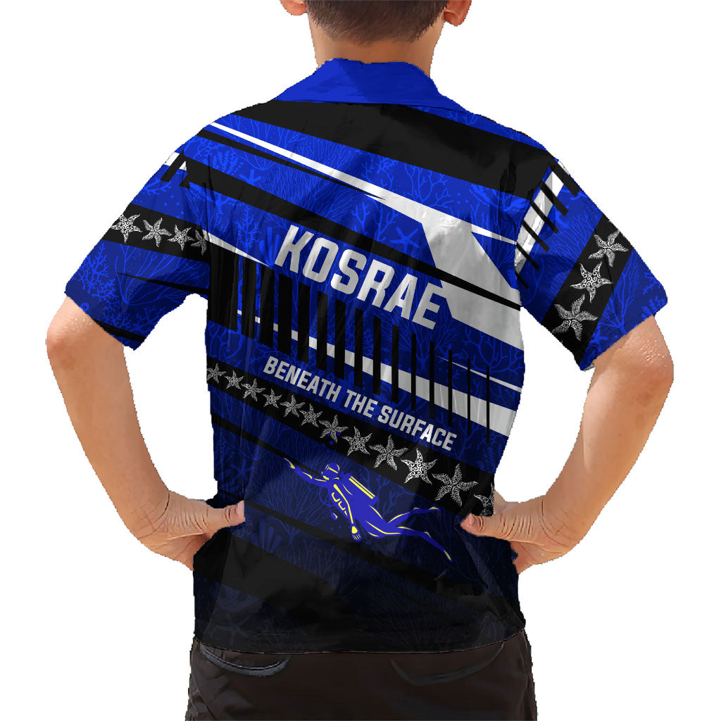 Kosrae Deep Sea Scuba Diving Hawaiian Shirt Blue Hole Beneath The Surface Coral Reef Graphic Art