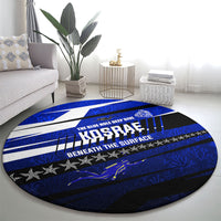 Kosrae Deep Sea Scuba Diving Round Carpet Blue Hole Beneath The Surface Coral Reef Graphic Art