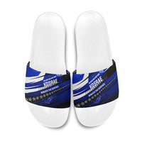Kosrae Deep Sea Scuba Diving Slide Sandals Blue Hole Beneath The Surface Coral Reef Graphic Art