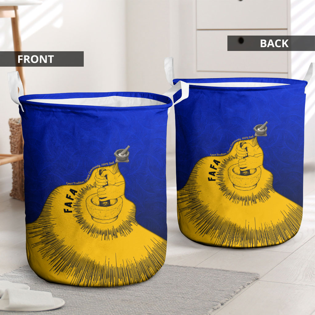 Kosrae Fafa Culinary Heritage Laundry Basket Kosraean Gold Taro Tradition Illustration With Coconut Leaves