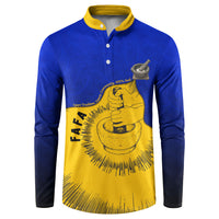 Kosrae Fafa Culinary Heritage Button Sweatshirt Kosraean Gold Taro Tradition Illustration With Coconut Leaves