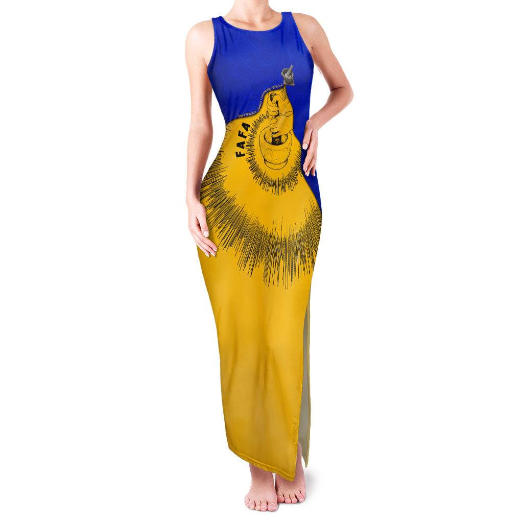 Kosrae Fafa Culinary Heritage Family Matching Tank Maxi Dress and Hawaiian Shirt Kosraean Gold Taro Tradition Illustration With Coconut Leaves