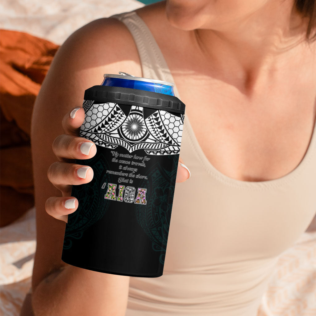 AIGA Always In Gods Arms Samoa 4 in 1 Can Cooler Tumbler Polynesian Tribal Tattoo Art Family Heritage Faith TS04 - Polynesian Pride