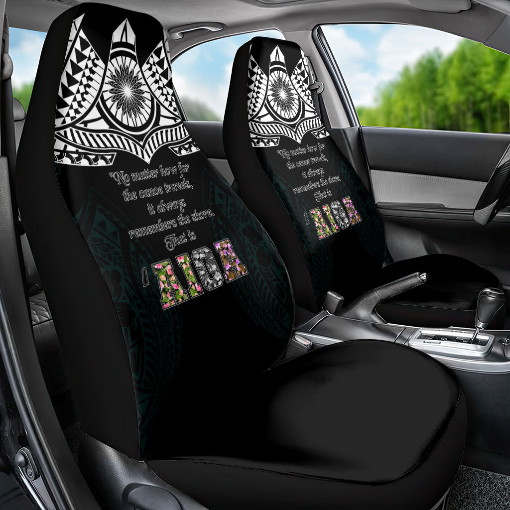 AIGA Always In Gods Arms Samoa Car Seat Cover Polynesian Tribal Tattoo Art Family Heritage Faith TS04 - Polynesian Pride