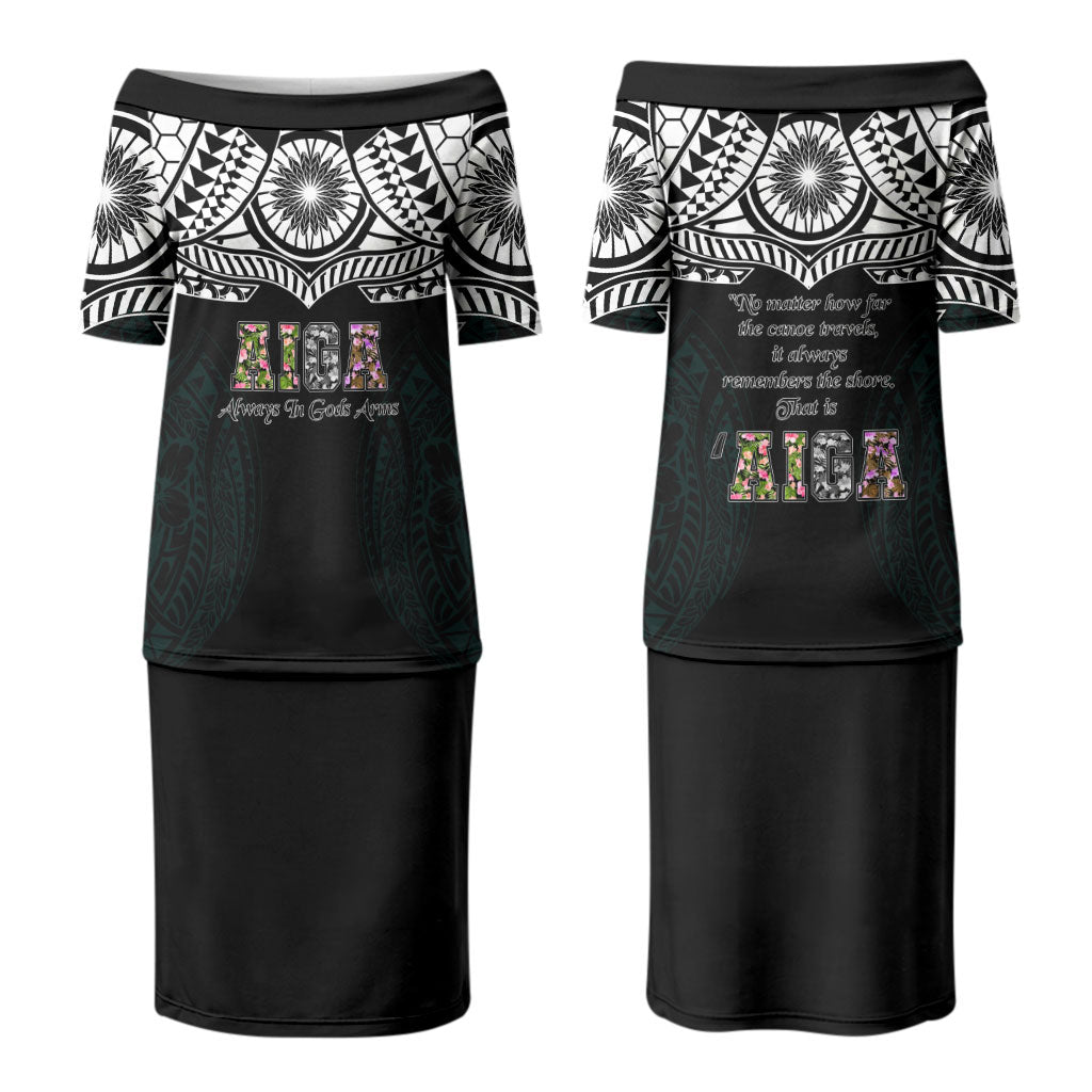 AIGA Always In Gods Arms Samoa Couples Matching Puletasi and Long Sleeve Button Shirt Polynesian Tribal Tattoo Art Family Heritage Faith TS04 - Polynesian Pride