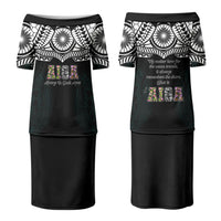 AIGA Always In Gods Arms Samoa Couples Matching Puletasi and Long Sleeve Button Shirt Polynesian Tribal Tattoo Art Family Heritage Faith TS04 - Polynesian Pride