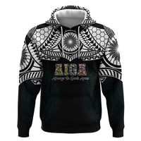 AIGA Always In Gods Arms Samoa Hoodie Polynesian Tribal Tattoo Art Family Heritage Faith TS04 Pullover Hoodie Black White - Polynesian Pride