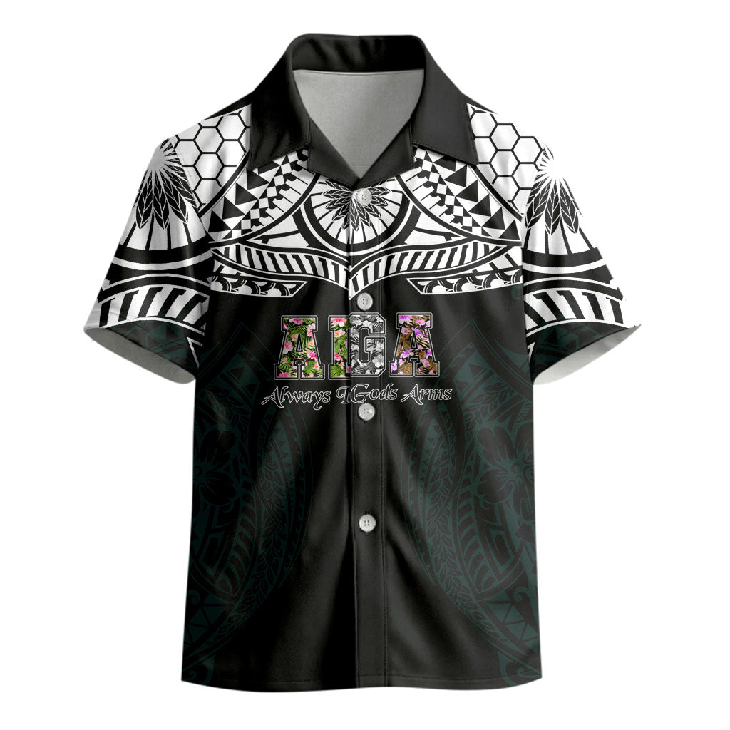 AIGA Always In Gods Arms Samoa Kid Hawaiian Shirt Polynesian Tribal Tattoo Art Family Heritage Faith TS04 - Polynesian Pride