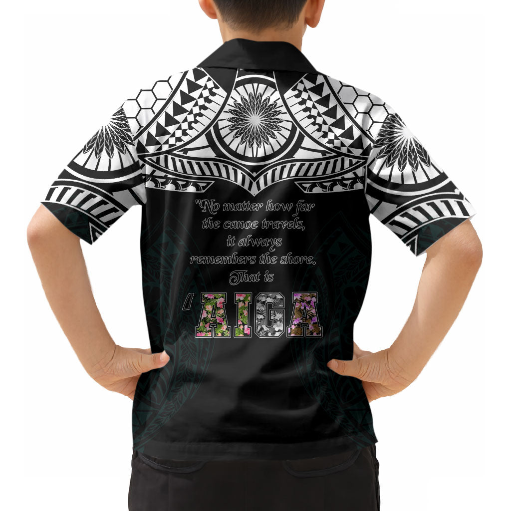 AIGA Always In Gods Arms Samoa Kid Hawaiian Shirt Polynesian Tribal Tattoo Art Family Heritage Faith TS04 - Polynesian Pride